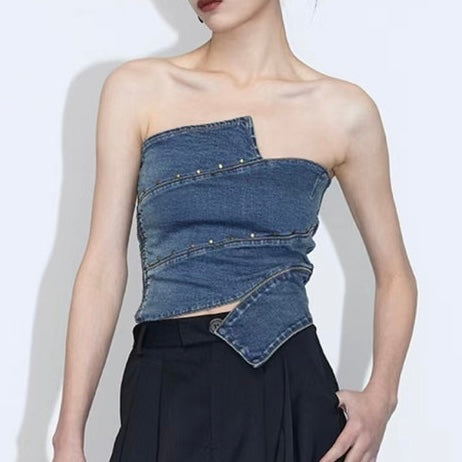 Vilela Denim Top