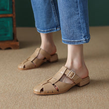 Caldine Leather Mules