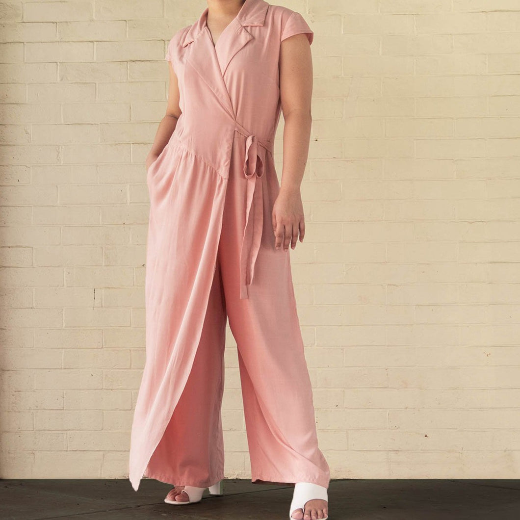 Mayenne Wide Leg Wrap Jumpsuit