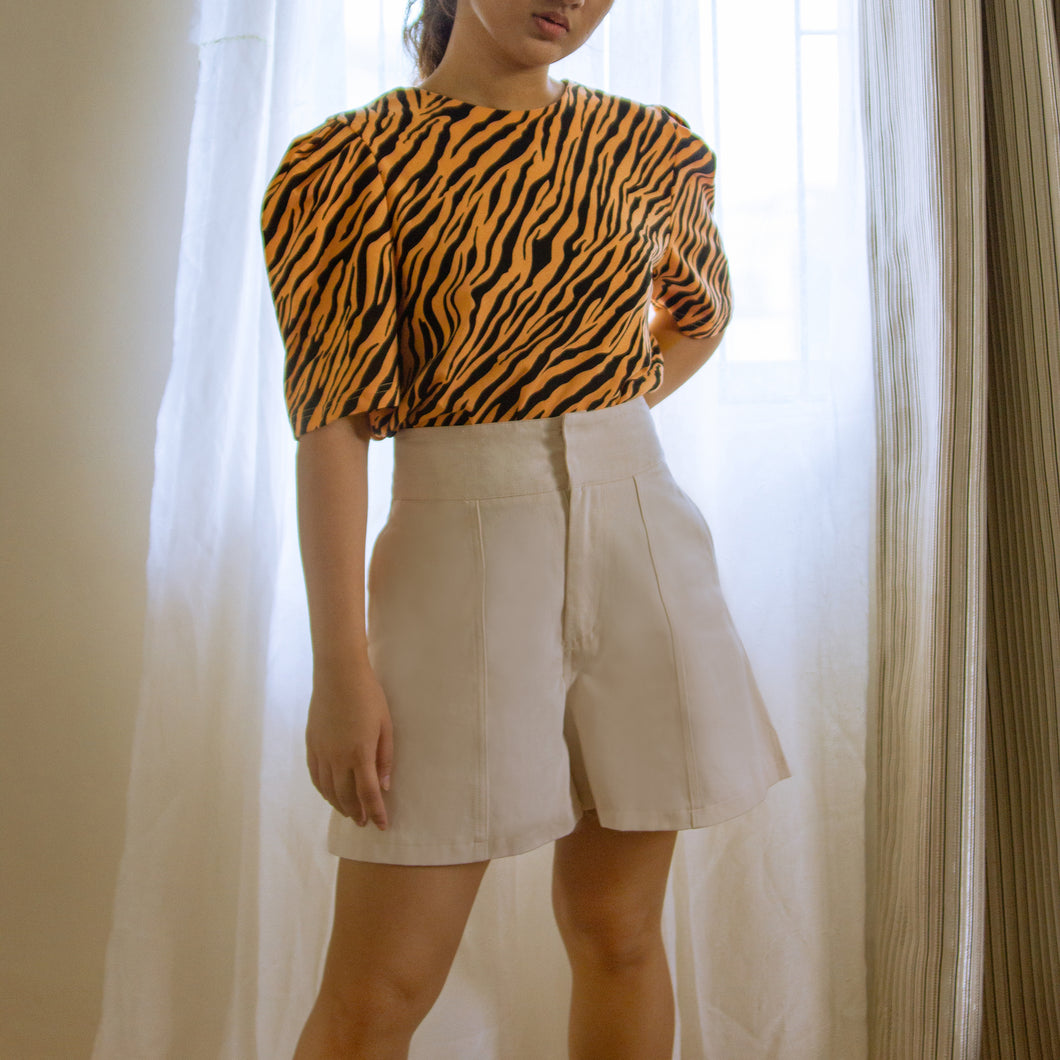 Foy Zebra Print Top