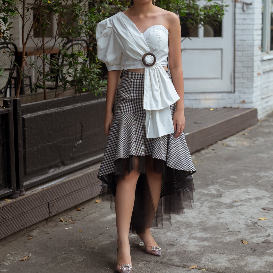 Varadero Gingham Tulle Skirt
