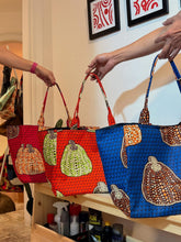 African Wax Print Tote Bag