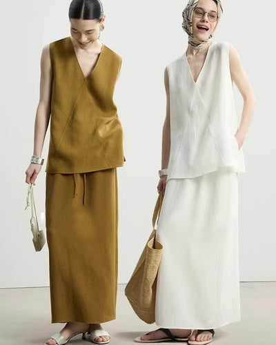 Seika Top and Skirt Set