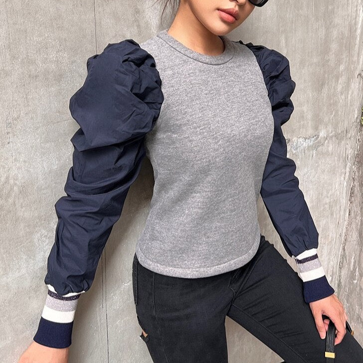 Gervais Puff Sleeve Pullover